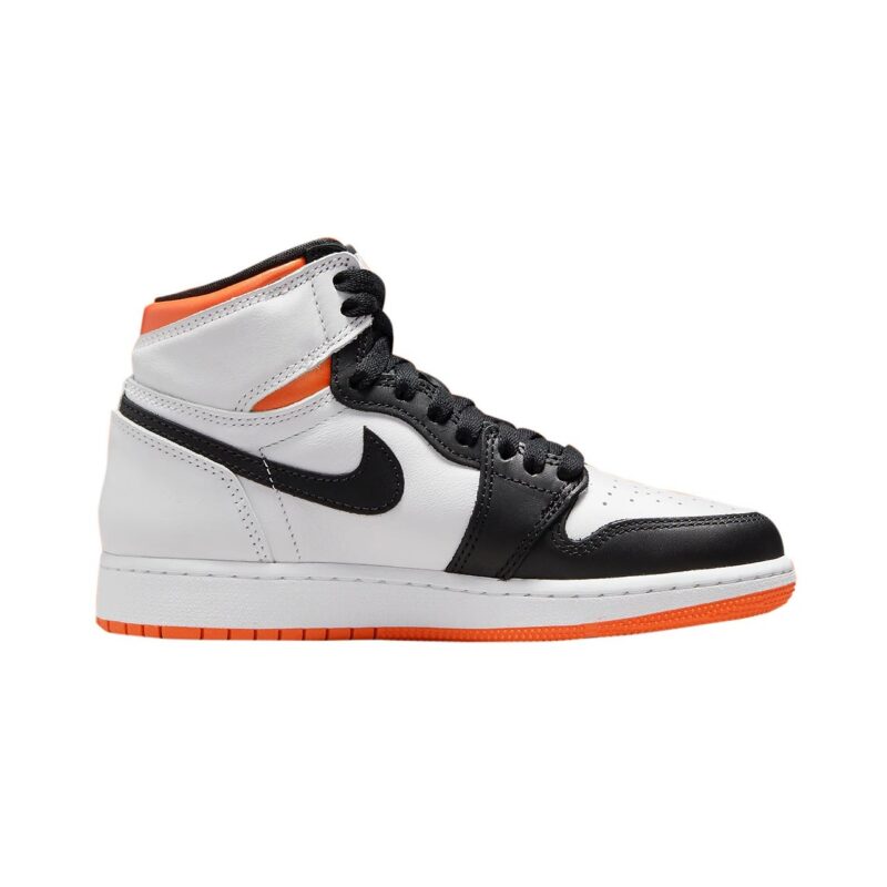 Big Kids Jordan 1 Retro High Og Electro Orange White/Black (575441 180)