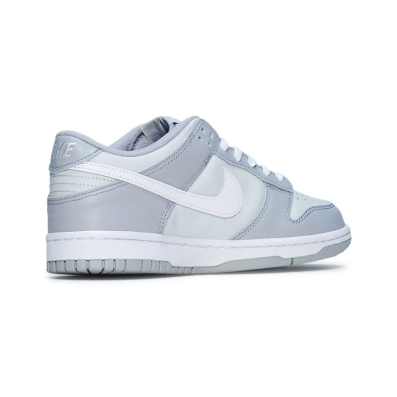 Big Kids Nike Dunk Low Pure Platinum/White-Wolf Grey (Dh9765 001)