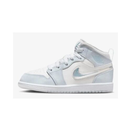 Little Kids Jordan 1 Mid Se Blue Tint/Ice Blue (Fq9118 400)