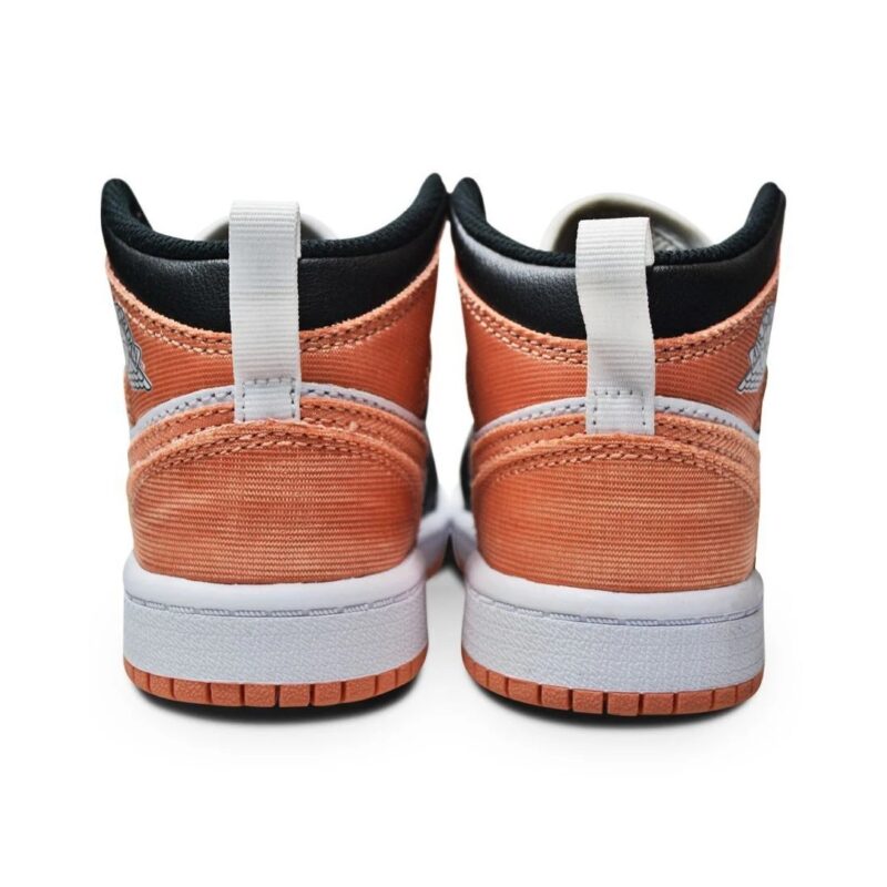 Little Kids Jordan 1 Mid White/Lt Madder Root-Black (Dm9078 108)