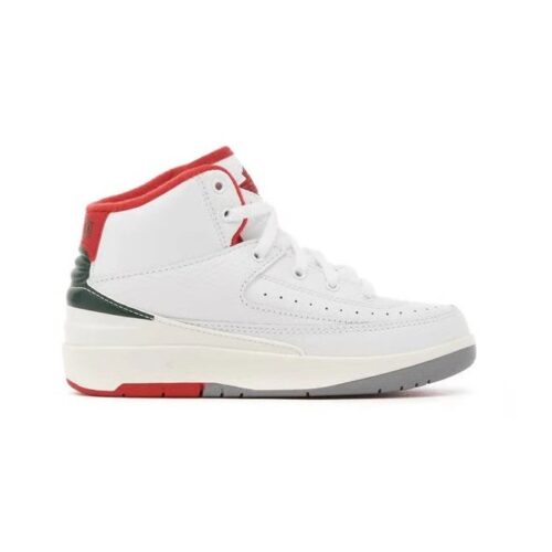 Little Kids Jordan 2 Retro Origins White/Fire Red-Fir-Sail (Dq8564 101)