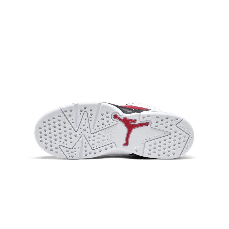 Little Kids Jordan 6 Retro Carmine White/Carmine-Black (384666 106)