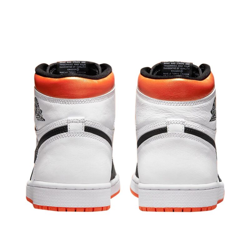 Mens Jordan 1 Retro High Og Electro Orange Wht/Blk-Elect Orange (555088 180)