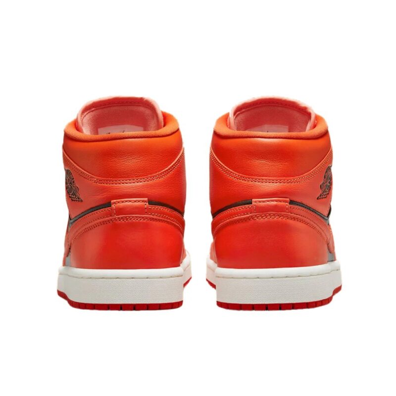 Womens Jordan 1 Mid Se Crimson Bliss/Rush Orange (Dm3381 600)